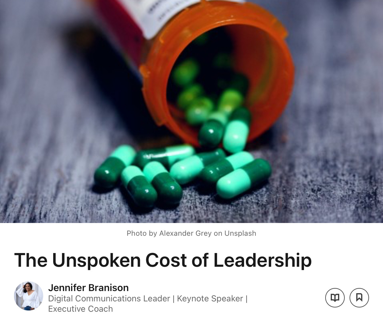 The Unspoken Cost of Leadership article
